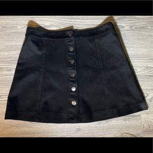 Zara, black button up miniskirt